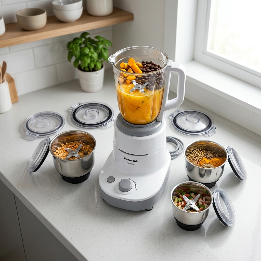 Panasonic Super Mixer Grinder 1800W (4-in-1 Heavy Duty Set) image 2