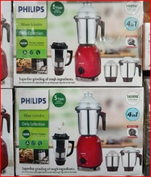 PHILIPS Daily Collection 1600W 4-in-1 Mixer Grinder (Red Edition) image 3